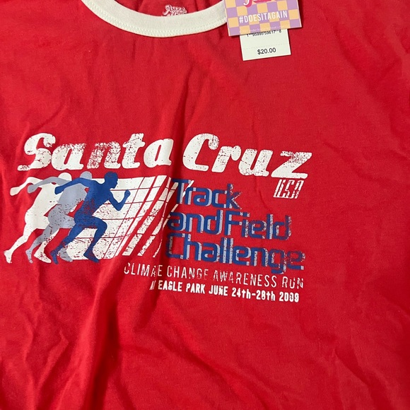 Ascot + Hart Santa Cruz Red Graphic T-Shirt + Shorts Size M NEW w/tags !!! - Picture 5 of 8